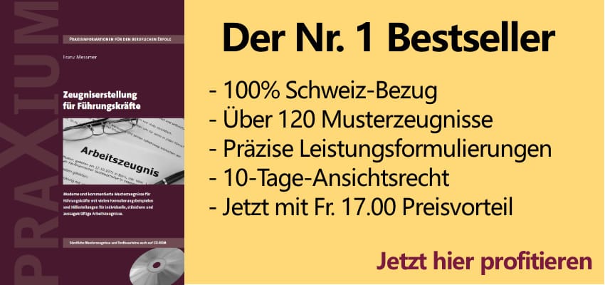 Button Zeugniserstellung für Führungskräfte